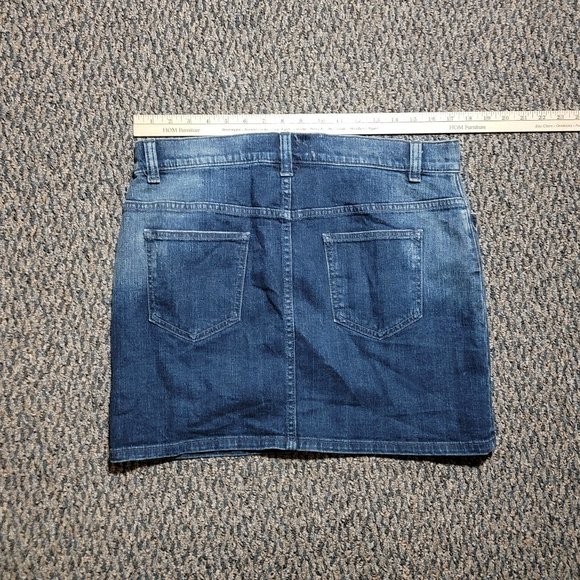 Gap Stretch Denim Mini Skirt Size 12 - Picture 4 of 9